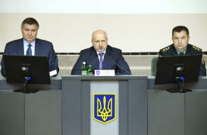 Arsen Avakov, Alexander Turchinov and Stepan Poltorak