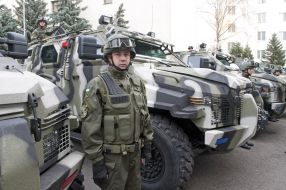 Presentation of armored cars