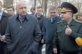 Arsen Avakov, Alexander Turchinov and Stepan Poltorak