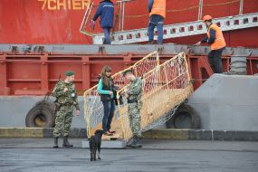 Ship of the South African Republic in the port