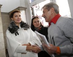 Andrey Khalpakhchi and Mаrina Poroshenko