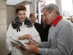 Andrey Khalpakhchi and Mаrina Poroshenko