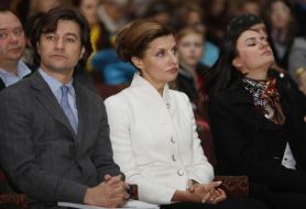 Evgeniy Nishchuk and Mаrina Poroshenko