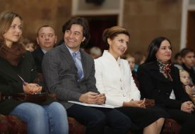 Evgeniy Nishchuk and Mаrina Poroshenko