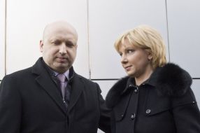 Aleksandr Turchinov and Anna Turchynovа