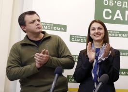 Semen Semenchenko, Anna Gopko and Egor Sobolev