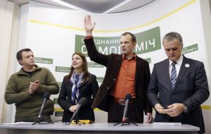 Semen Semenchenko, Anna Gopko, Egor Sobolev and Aleksey Skrypnyck