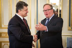 Petro Poroshenko meeting with a delegation of the European Parliament