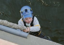 The youngest  rope jumper Daniil Dudnik