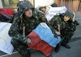 Акція-флешмоб "Купуєш в "Спортмастере"- фінансуєш вбивць"