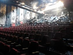 The oldest Kiev cinema "Zhovten" was set on fire