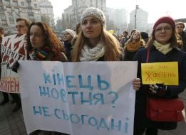 Rally in support of the cinema "October"