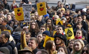 Rally in support of the cinema "October"