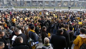 Rally in support of the cinema "October"