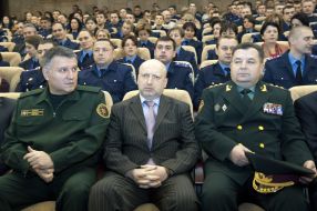 Arsen Avakov, Aleksandr Turchinov and Stepan Poltorak