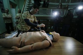 Training for Ukrainian military doctors