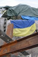 Ukrainian army checkpoint