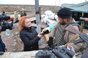 Ukrainian army checkpoint