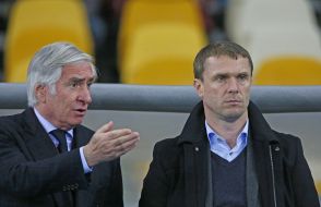 Sergei Rebrov and Rezo Chokhonelidze