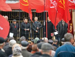 The rally on the occasion of 97th anniversary of the October Revolution