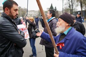 The rally on the occasion of 97th anniversary of the October Revolution