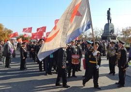 The rally on the occasion of 97th anniversary of the October Revolution