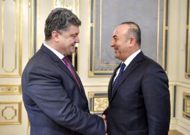 Петр Порошенко и Мевлют Чавушоглу
