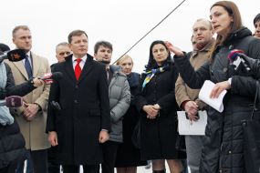 Oleg Lyashko and Anna Gopko