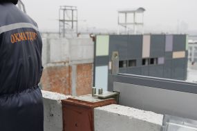 Construction of the new hospital building "OKHMATDET"