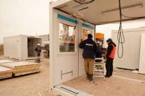 Build modular homes for settlers