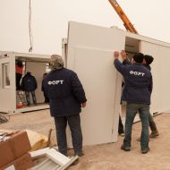 Build modular homes for settlers