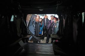Ertugrul Apakan, Petr Poroshenko and Stepan Poltorak