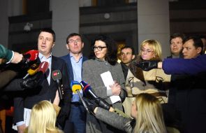Vyacheslav Kirilenko, Yuriy Lutsenko, Oksana Syroed, Aleksandra Kuzhel and Oleg Lyashko