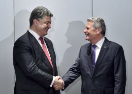 Petro Poroshenko and Joachim Gauck
