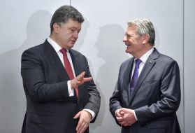 Petro Poroshenko and Joachim Gauck