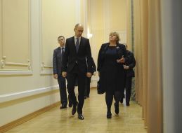 Арсеній Яценюк та Ерна Солберг