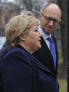 Арсеній Яценюк та Ерна Солберг