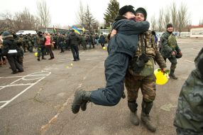 Meeting of servicemen in Zaporozhye