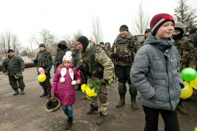 Meeting of servicemen in Zaporozhye