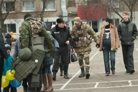 Meeting of servicemen in Zaporozhye