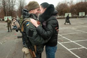 Meeting of servicemen in Zaporozhye
