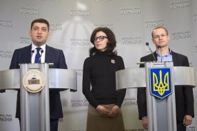 Vladimir Groisman, Oksana Syroyid and Pavel Pinzenyk