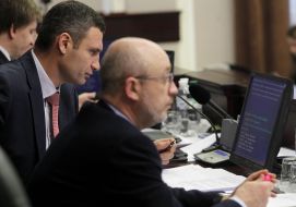 Aleksey Reznikov and Vitaliy Klichko