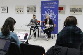 Press conference of Andrey Meleshevych