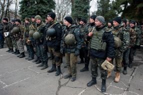 Soldiers of the National Guard of Ukraine