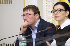 Yuriy Lutsenko and Oksana Syroed