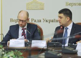 Арсений Яценюк и Владимир Гройсман