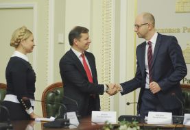 Юлия Тимошенко, Олег Ляшко и Арсений Яценюк