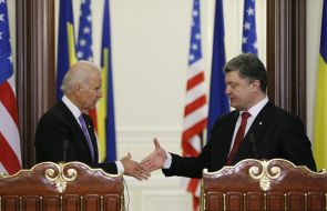 Petr Poroshenko and Joe Biden