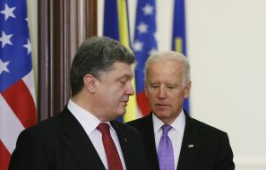 Petr Poroshenko and Joe Biden